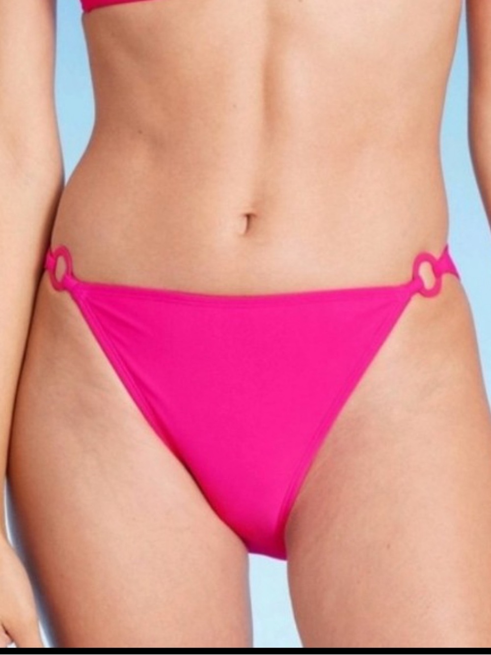 SHADE & SHORE hot pink bikini bottoms size L